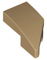 Lego (N) ~ Wedge 2 x 1 x 2/3 Left ~ [Dark Tan]