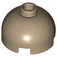 Lego (N) ~ Brick Round 2 x 2 Dome Top ~ [Dark Tan]