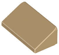 Lego (N) ~ Slope 30 1 x 2 x 2/3 ~ [Dark Tan]