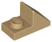 Lego (U) ~ Slope 45 2 x 1 with 2/3 Cutout ~ [Dark Tan]