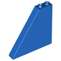 Lego (N) ~ Slope 55 6 x 1 x 5 without Bottom Stud Holders ~ [Blue]