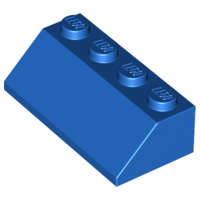 Lego (N) ~ Slope 45 2 x 4 ~ [Blue]