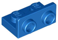 Lego (N) ~ Bracket 1 x 2 - 1 x 2 Inverted ~ [Blue]