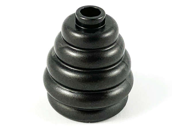 Lego (N) ~ Cone 2 x 2 x 1 2/3 with Stacked Rings (Beehive / Cotton Candy) ~ [Pearl Dark Gray]