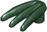 Lego (N) ~ Minifigure Weapon Bladed Claw Spread ~ [Dark Green]