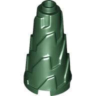 Lego (N) ~ Cone 2 x 2 x 3 Jagged - Step Drill ~ [Dark Green]
