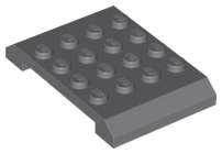 Lego (N) ~ Wedge 4 x 6 x 2/3 Double ~ [Dark Bluish Gray]