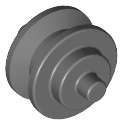 Lego (N) ~ Wheel Center Small with Stub Axles (Pulley Wheel) ~ [Dark Bluish Gray]