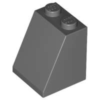 Lego (N) ~ Slope 65 2 x 2 x 2 with Bottom Tube ~ [Dark Bluish Gray]