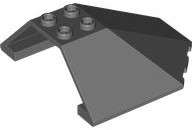 Lego (N) ~ Windscreen 6 x 6 x 2 Canopy ~ [Dark Bluish Gray]