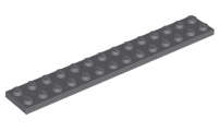 Lego (N) ~ Plate 2 x 14 ~ [Dark Bluish Gray]
