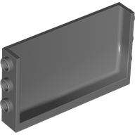 Lego (N) ~ Panel 1 x 6 x 3 with Studs on Sides ~ [Dark Bluish Gray]