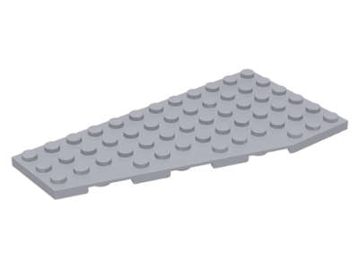 Lego (N) ~ Wedge Plate 12 x 6 Left ~ [Light Bluish Gray]