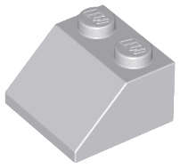 Lego (U) ~ Slope 45 2 x 2 ~ [Light Bluish Gray]