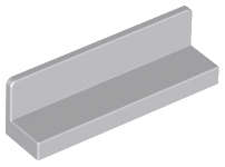 Lego (N) ~ Panel 1 x 4 x 1 ~ [Light Bluish Gray]