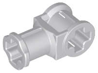 Lego (N) ~ Technic Axle Connector with Axle Hole ~ [Light Bluish Gray]