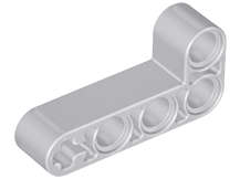 Lego NEW - Light Bluish Gray Technic Liftarm Modified Bent Thick L-Shape 2 x 4