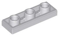 Lego (N) ~ Tile Modified 1 x 3 Inverted with Hole ~ [Light Bluish Gray]