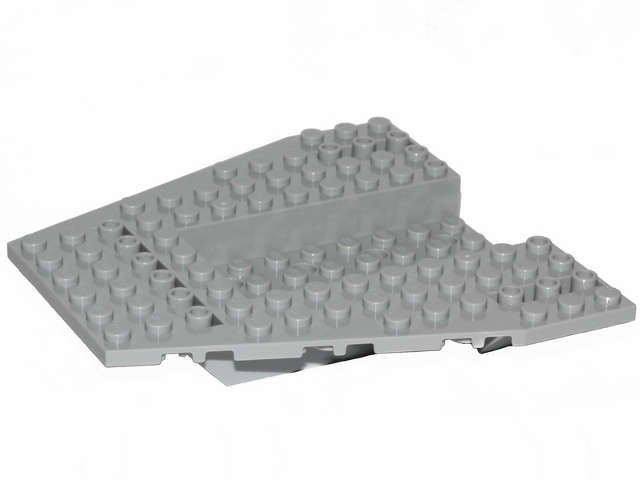 Lego NEW - Vehicle Base 12 x 12 x 1 1/3 with 8 x 4 Recessed Center and 8 Holes~ [Light Bluish Gray]