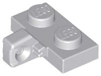 Lego (N) ~ Hinge Plate 1 x 2 Locking with 1 Finger on Side without Bottom Groo ~ [Light Bluish Gray]