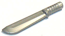 Lego (N) ~ Minifigure Weapon Machete ~ [Flat Silver]