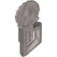Lego (N) ~ Minifigure Utensil Tool Circular Blade Saw ~ [Flat Silver]