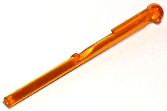 Lego Used - Projectile Arrow Bar 8L with Round End (Spring Shooter Dart)~ [Trans-Orange]
