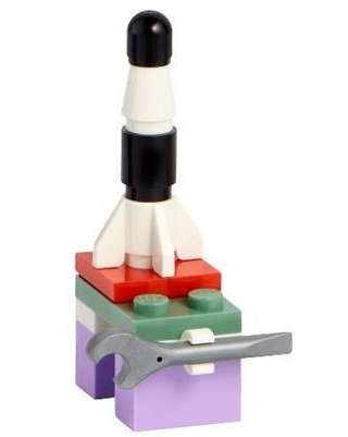 Lego NEW - Advent 2022 Friends (Day 2) - Toy Rocket on Workbench