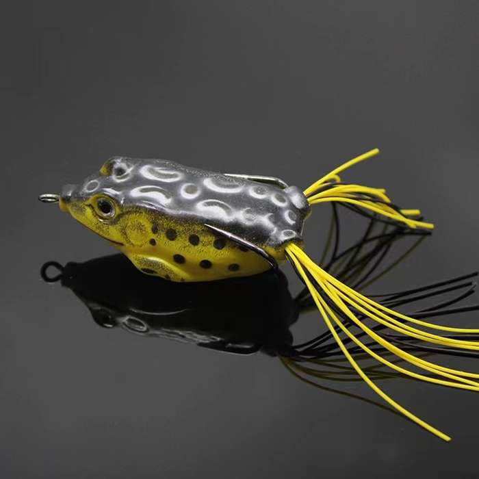 1pc 8g Artificial Soft Frog Shaped Fishing Lure Portable Plastic Minnow Crankbaits For Freshwater