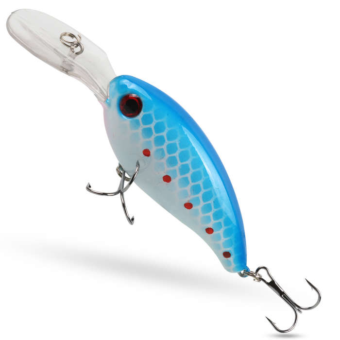 1pc Fishing Lure Realistic Rocker Design Durable ABS Hard Bait Vibrant Colors with Black R