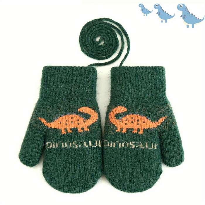Winter Gloves Color Denim Blue Size Plus Size 7 To 11 Years Old
