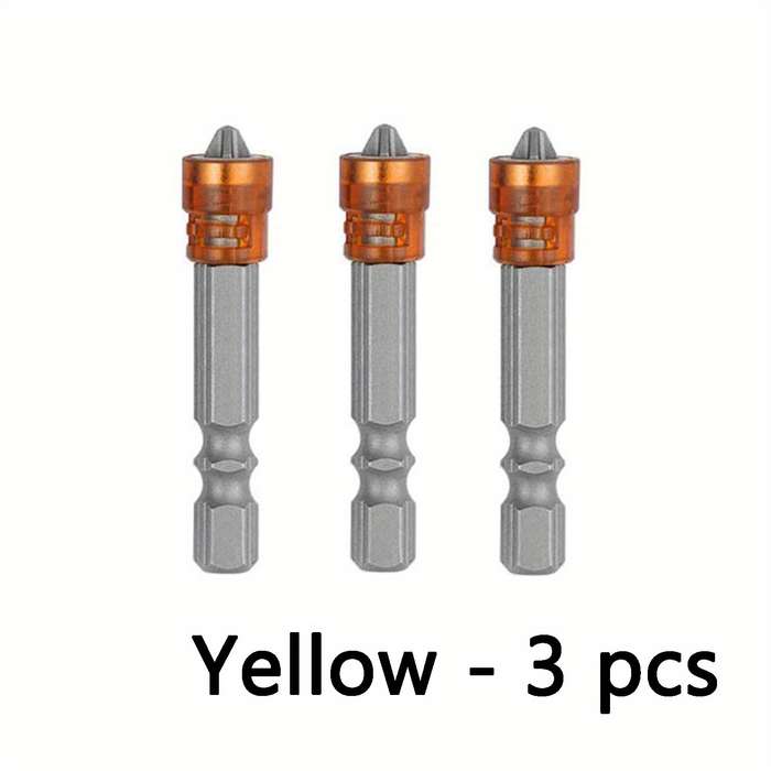 Screwdriver Bit Tool Set Color Yellow Quantity 3Pcs