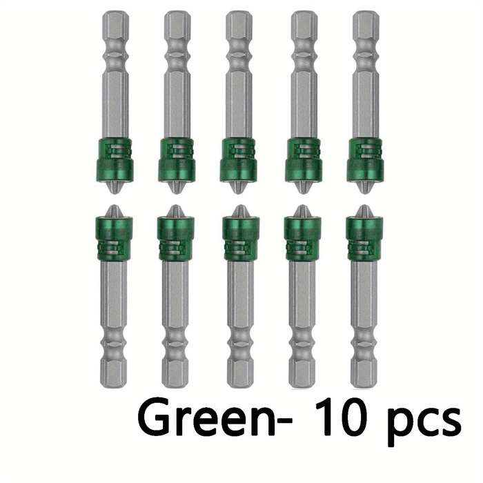 Screwdriver Bit Tool Set Color Green Quantity 10Pcs