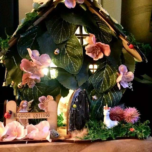 Building Toy Architectural Model Toy Set Items Fairy House Craft Kit