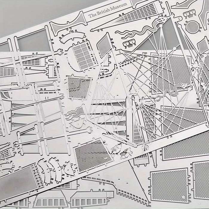3D Jigsaw Puzzle Model Ship Items Silvery Battleship Hms Victory