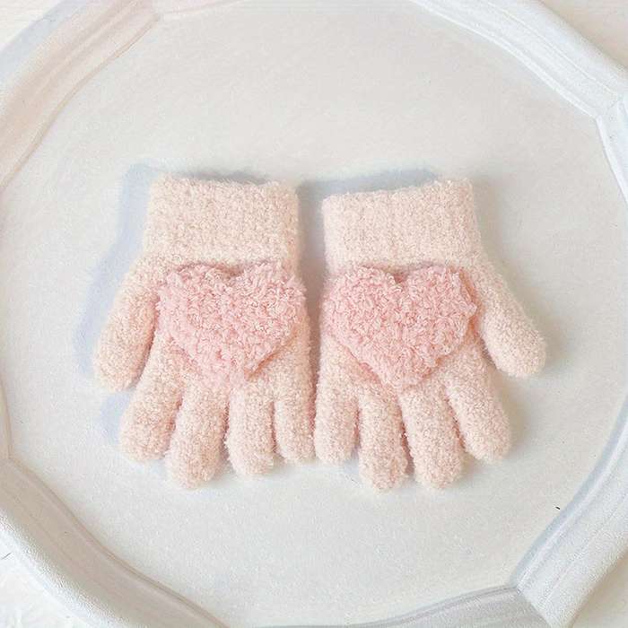 Winter Gloves Color Light Pink
