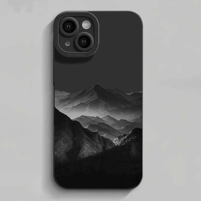 1Pc Mixed Color  For iPhone 7 Plus 8 Plus Black Background Pattern Phone Case