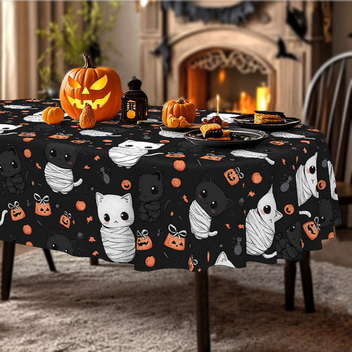 Halloween tablecloth decoration size Round 152.4cm