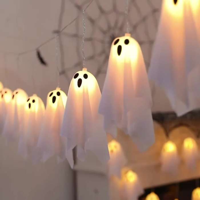 Halloween Decorations Color Warm Color  Battery Box Powered  8 Flashing Modes