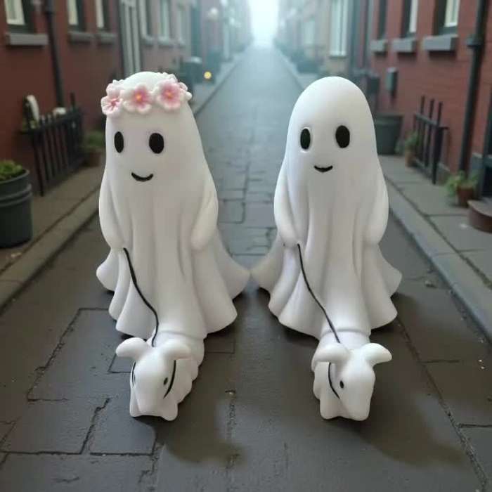 Halloween Decorations Items 2 Pieces Of Ghost Couple