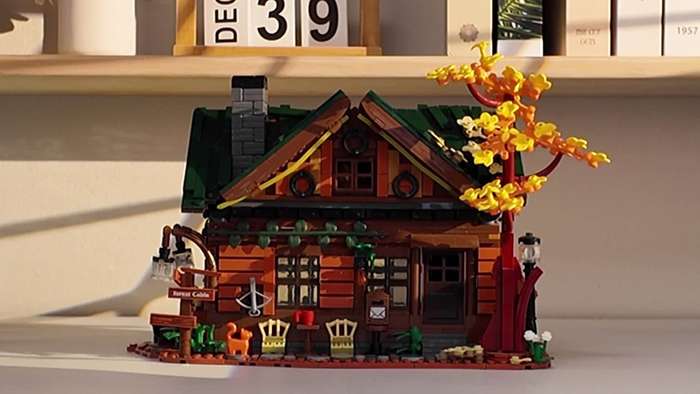 Building Toy Architectural Model Toy Set Style Forest Cabin