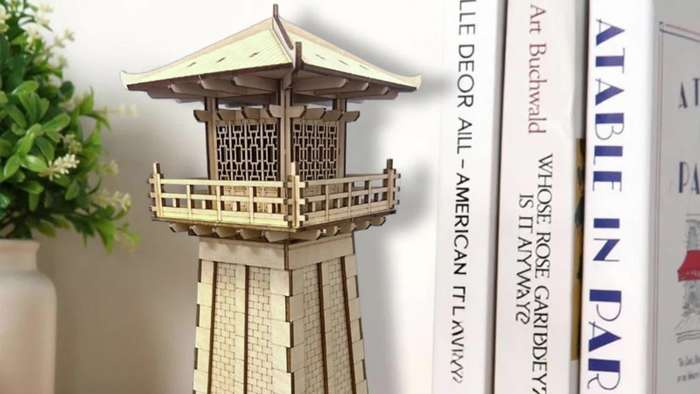Building Toy Architectural Model Toy Set Model Pavilion Puzzle Model