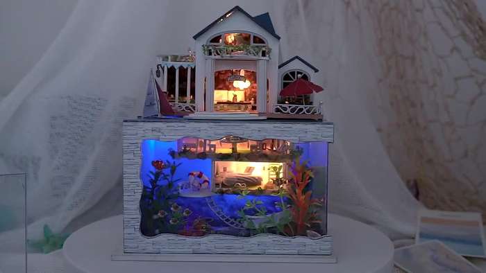 Building Toy Architectural Model Toy Set Style Hawaii Villas