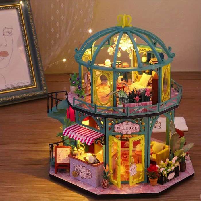 Building Toy Architectural Model Toy Set Style Pin Yue Huajian