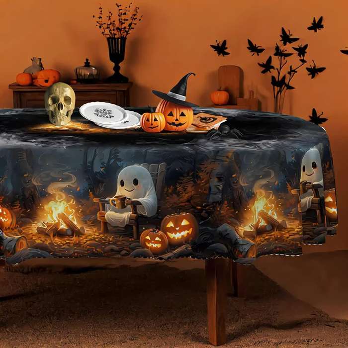 Halloween tablecloth decoration size Round 177.8177.8cm