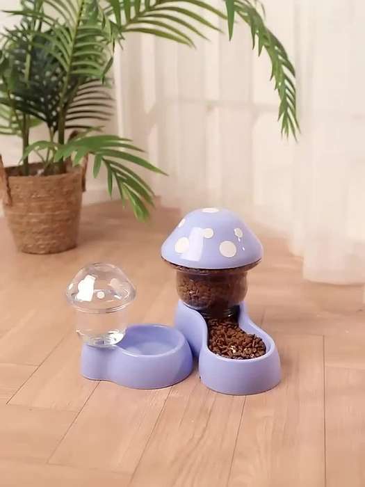 Pet supplies color Waterer and Feeder 2    Piece Set  Green