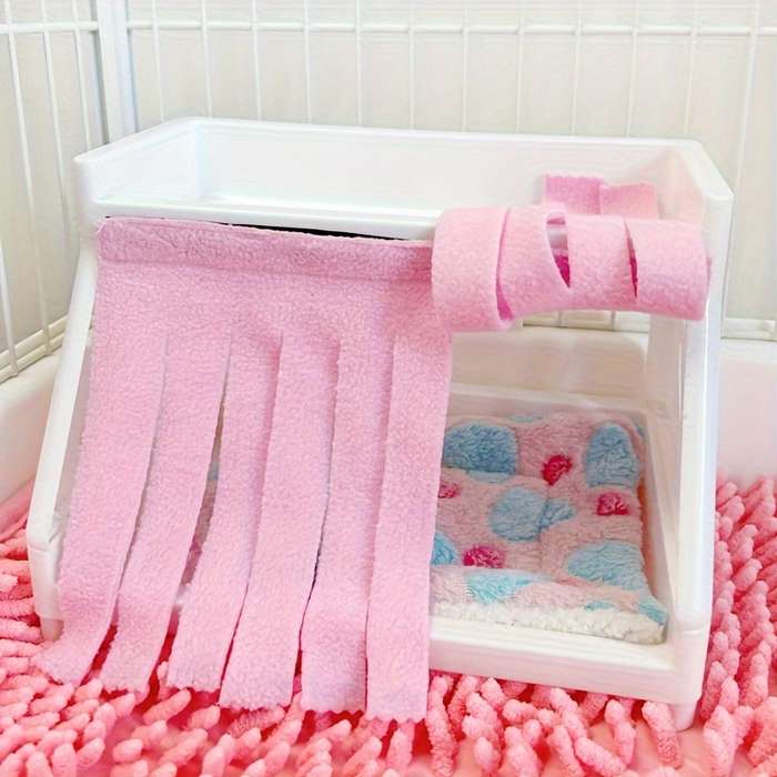 Pet supplies Items White small bed  Add  random warm pad  Add  door curtain