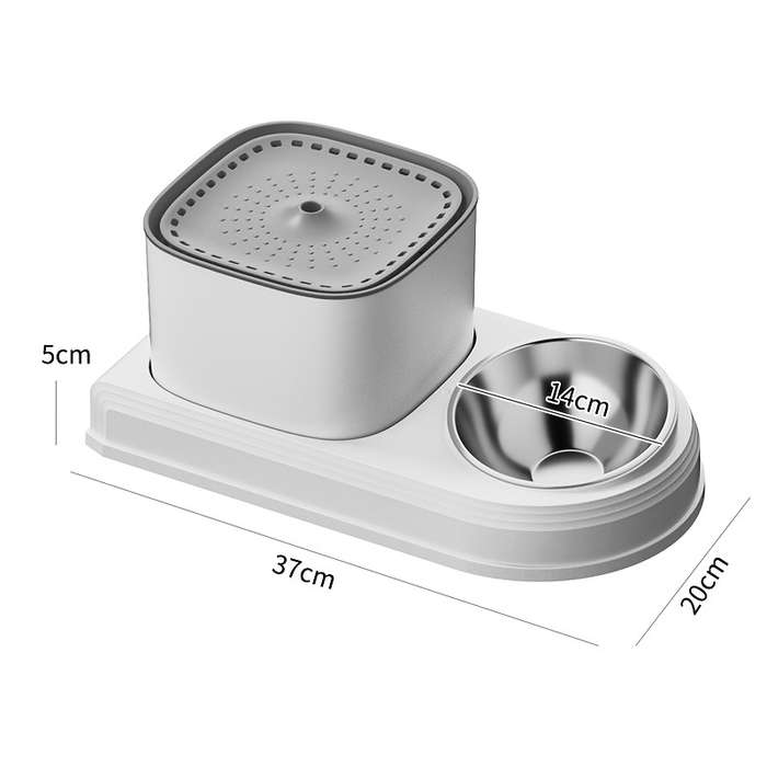 Pet Supplies Color White Border Capacity 3L