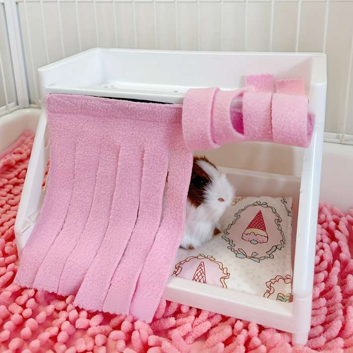 Pet supplies Items White small bed  Add  random warm pad  Add  door curtain