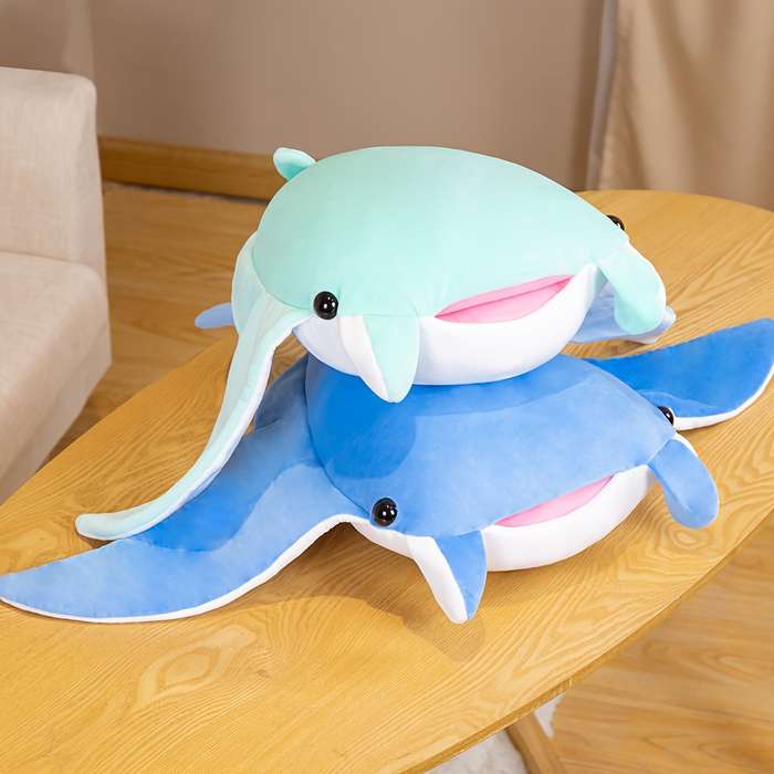 Toy Dolls color Sky Blue Manta Ray size Small Size  60CM Long  70CM Wide  0.23KG